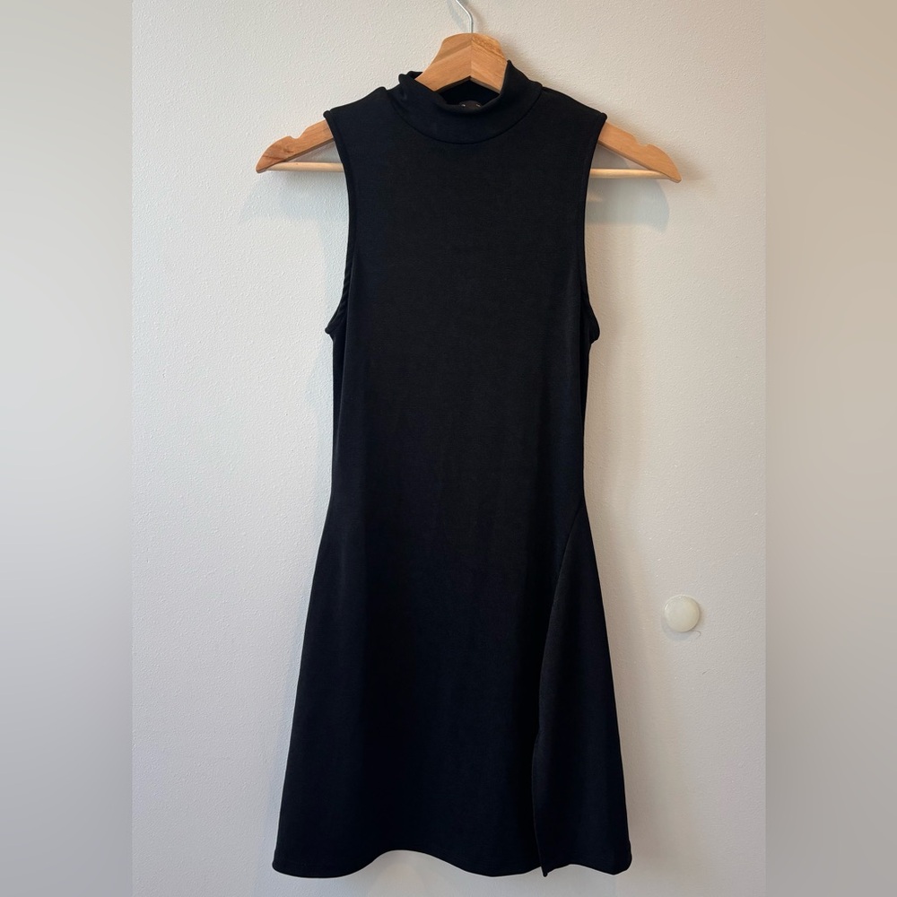 BERSHKA Black Sleeveless Mini Dress